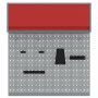 Conjunto de Gabinete de Herramientas y Tablero de Clavijas de 3 Piezas Montado en la Pared Rojo de Metal by , Tool Organizati...