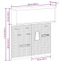 Conjunto de Gabinete de Herramientas y Tablero de Clavijas de 3 Piezas Montado en la Pared Rojo de Metal by , Tool Organizati...