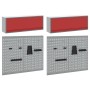 Conjunto de gabinete y panel de herramientas de 6 piezas Wall Mounted rojo metálico von , Werkzeugorganisation und -lagerung ...