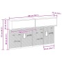 Conjunto de gabinete y panel de herramientas de 6 piezas Wall Mounted rojo metálico von , Werkzeugorganisation und -lagerung ...