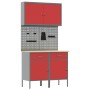 Conjunto de banco de trabajo de 5 piezas rojo acero by , Work tables - Ref: Foro24-3321417, Price: 374,25 €, Discount: %