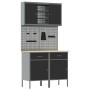 Set de Gabinetes de Trabajo Set de 5 Negro Acero Estándar by , Work tables - Ref: Foro24-3321418, Price: 433,63 €, Discount: %