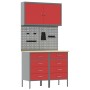 Juego de Banco de Trabajo de 5 Piezas Rojo Acero de , Mesas de trabajo - Ref: Foro24-3321421, Precio: 409,42 €, Descuento: %