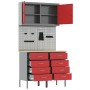 Juego de Banco de Trabajo de 5 Piezas Rojo Acero de , Mesas de trabajo - Ref: Foro24-3321421, Precio: 409,42 €, Descuento: %