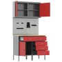 Conjunto de Banco de Trabajo de 5 Piezas Rojo Acero de , Mesas de trabajo - Ref: Foro24-3321425, Precio: 401,32 €, Descuento: %