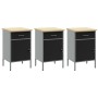 Set de Gabinete de Trabajo Set de 6 Negro Acero Grande de , Mesas de trabajo - Ref: Foro24-3321428, Precio: 644,12 €, Descuen...