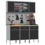Conjunto de banco de trabajo de 7 piezas de en acero negro de , Mesas de trabajo - Ref: Foro24-3321430, Precio: 646,44 €, Des...