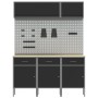 Set de Banco de Trabajo de 8 Piezas - Acero Negro de , Mesas de trabajo - Ref: Foro24-3321432, Precio: 669,44 €, Descuento: %