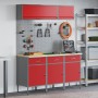 Conjunto de Banco de Trabajo de 8 Piezas en Acero Rojo by , Work tables - Ref: Foro24-3321433, Price: 568,51 €, Discount: %