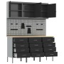 Conjunto de banco de trabajo de 8 piezas en acero negro de , Mesas de trabajo - Ref: Foro24-3321434, Precio: 620,50 €, Descue...