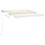 Automatic awning with LED wind sensor cream 4.5x3 m by vidaXL, Awnings - Ref: Foro24-3069972, Price: 694,96 €, Discount: %