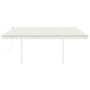Automatic awning with LED wind sensor cream 4.5x3 m by vidaXL, Awnings - Ref: Foro24-3069972, Price: 720,49 €, Discount: %