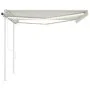 Automatic awning with LED wind sensor cream 4.5x3 m by vidaXL, Awnings - Ref: Foro24-3069972, Price: 694,96 €, Discount: %