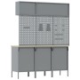 Set de banco de trabajo de 8 piezas Acero Negro de , Mesas de trabajo - Ref: Foro24-3321444, Precio: 637,28 €, Descuento: %
