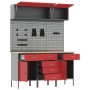8-piece workbench set Steel Red by , Work tables - Ref: Foro24-3321445, Price: 590,65 €, Discount: %