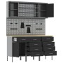 Conjunto de banco de trabajo de 7 piezas acero negro de , Mesas de trabajo - Ref: Foro24-3321448, Precio: 612,09 €, Descuento: %
