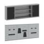 Conjunto de banco de trabajo de 7 piezas acero negro de , Mesas de trabajo - Ref: Foro24-3321448, Precio: 612,09 €, Descuento: %