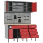 7-teilige Werkbank aus rotem Metall von , Arbeitstische - Ref: Foro24-3321449, Preis: 557,94 €, Rabatt: %