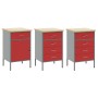 8-piece workbench set in red steel by , Work tables - Ref: Foro24-3321451, Price: 600,11 €, Discount: %