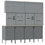 Set mit 10 Stück für Arbeitsschrank und Lochplatte Schwarz MDF und Metall von , Arbeitstische - Ref: Foro24-3321482, Preis: 7...