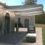 Toldo manual retráctil con LED azul y blanco 600x350 cm de vidaXL, Toldos - Ref: Foro24-3069681, Precio: 835,64 €, Descuento: %