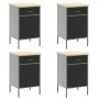 Set de armario y panel de perforación de 10 piezas negro de MDF y metal de , Mesas de trabajo - Ref: Foro24-3321484, Precio: ...
