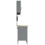 Set de armario y panel de perforación de 10 piezas negro de MDF y metal de , Mesas de trabajo - Ref: Foro24-3321484, Precio: ...