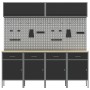 10-Piece Work Cabinet and Tool Panel Set Black MDF and Metal by , Work tables - Ref: Foro24-3321486, Price: 885,76 €, Discoun...