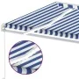 Toldo manual retráctil con LED azul y blanco 600x350 cm de vidaXL, Toldos - Ref: Foro24-3069681, Precio: 835,64 €, Descuento: %