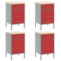 10-Piece Cabinet and Tool Board Set Red MDF and Metal by , Work tables - Ref: Foro24-3321493, Price: 813,77 €, Discount: %