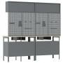8-Piece Workbench Set in Black Steel by , Work tables - Ref: Foro24-3321498, Price: 646,07 €, Discount: %