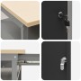 Set de Banco de Trabajo de 8 Piezas en Acero Negro de , Mesas de trabajo - Ref: Foro24-3321498, Precio: 634,32 €, Descuento: %