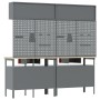8-piece workbench set in red steel by , Work tables - Ref: Foro24-3321499, Price: 609,38 €, Discount: %