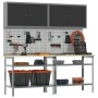 8-piece workbench set in gray steel by , Work tables - Ref: Foro24-3321500, Price: 431,44 €, Discount: %