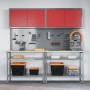 Set de Banco de Trabajo de 8 Piezas Gris Acero de , Mesas de trabajo - Ref: Foro24-3321501, Precio: 456,68 €, Descuento: %