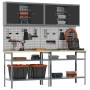 Conjunto de Banco de Trabajo de 8 Piezas Gris Acero de , Mesas de trabajo - Ref: Foro24-3321502, Precio: 433,35 €, Descuento: %