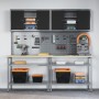 Conjunto de Banco de Trabajo de 8 Piezas Gris Acero de , Mesas de trabajo - Ref: Foro24-3321502, Precio: 433,35 €, Descuento: %