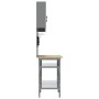 8-Piece Red Composite Wood and Metal Tool Storage Table Set by , Work tables - Ref: Foro24-3321503, Price: 445,56 €, Discount: %