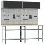8-Piece Workbench Set in Gray Steel by , Work tables - Ref: Foro24-3321504, Price: 469,59 €, Discount: %