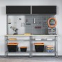8-Piece Workbench Set in Gray Steel by , Work tables - Ref: Foro24-3321504, Price: 469,59 €, Discount: %