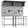 8-Piece Workbench Set in Gray Steel by , Work tables - Ref: Foro24-3321504, Price: 469,59 €, Discount: %