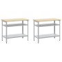 8-Piece Workbench Set in Gray Steel by , Work tables - Ref: Foro24-3321504, Price: 469,59 €, Discount: %