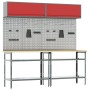8-piece gray steel workbench set by , Work tables - Ref: Foro24-3321505, Price: 452,39 €, Discount: %