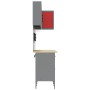 Set mit 12 Stück Arbeitsschrank und roter MDF- und Metall-Steckplatte von , Arbeitstische - Ref: Foro24-3321507, Preis: 899,1...