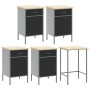 12-Piece Set for Work Cabinet and Tool Panel Black MDF and Metal by , Work tables - Ref: Foro24-3321508, Price: 961,42 €, Dis...