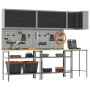 10-piece tool storage table set Black Engineered Wood and Metal by , Work tables - Ref: Foro24-3321514, Price: 561,32 €, Disc...