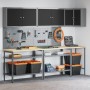 10-piece tool storage table set Black Engineered Wood and Metal by , Work tables - Ref: Foro24-3321514, Price: 561,32 €, Disc...