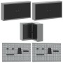 10-piece tool storage table set Black Engineered Wood and Metal by , Work tables - Ref: Foro24-3321514, Price: 561,32 €, Disc...