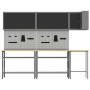 10-piece tool storage table set Black Engineered Wood and Metal by , Work tables - Ref: Foro24-3321514, Price: 561,32 €, Disc...