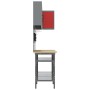 10-piece tool storage table set in composite wood and red metal by , Work tables - Ref: Foro24-3321515, Price: 580,44 €, Disc...